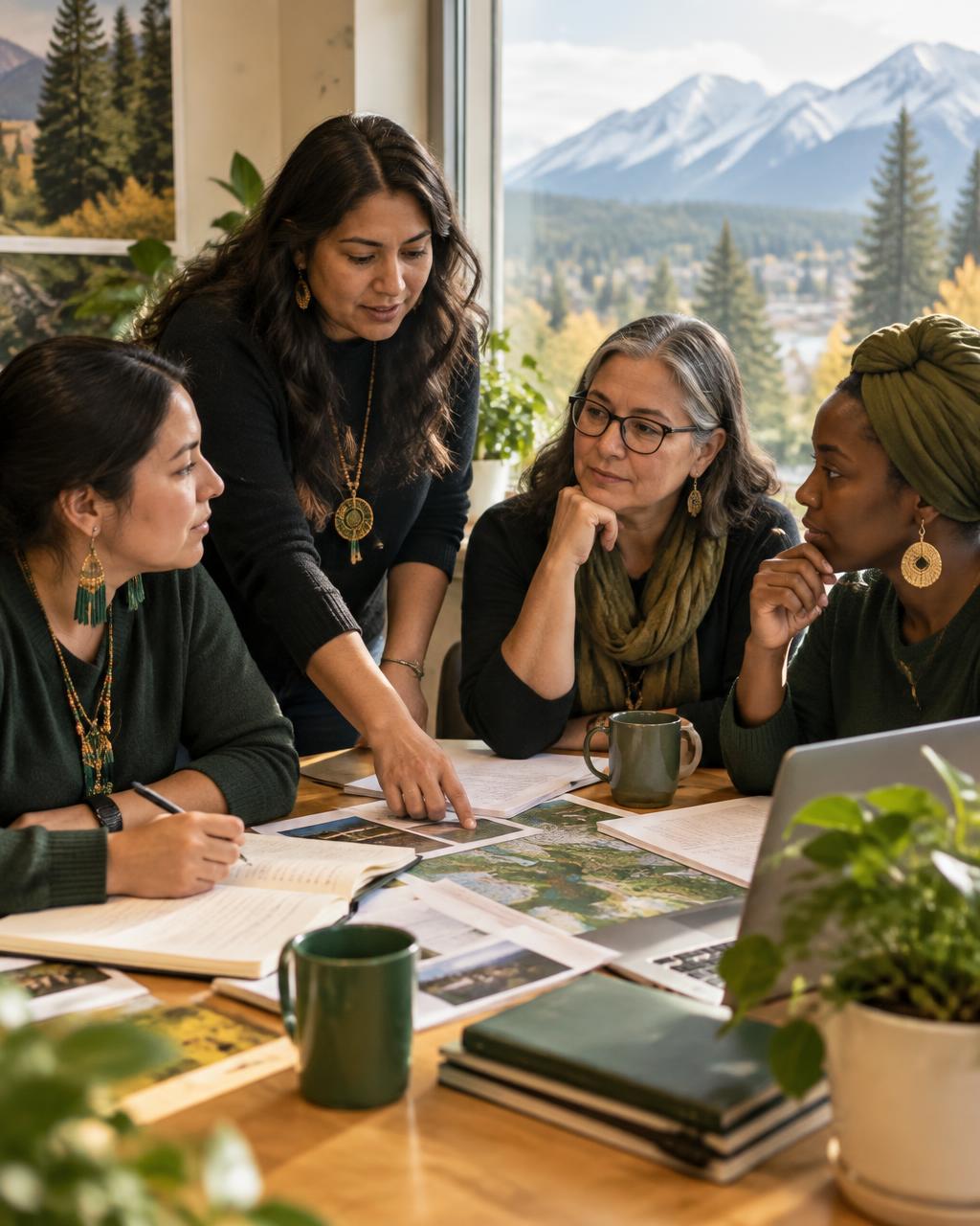 Women working together on community-led change